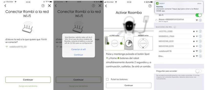 Roomba i7 Plus conexión a wifi
